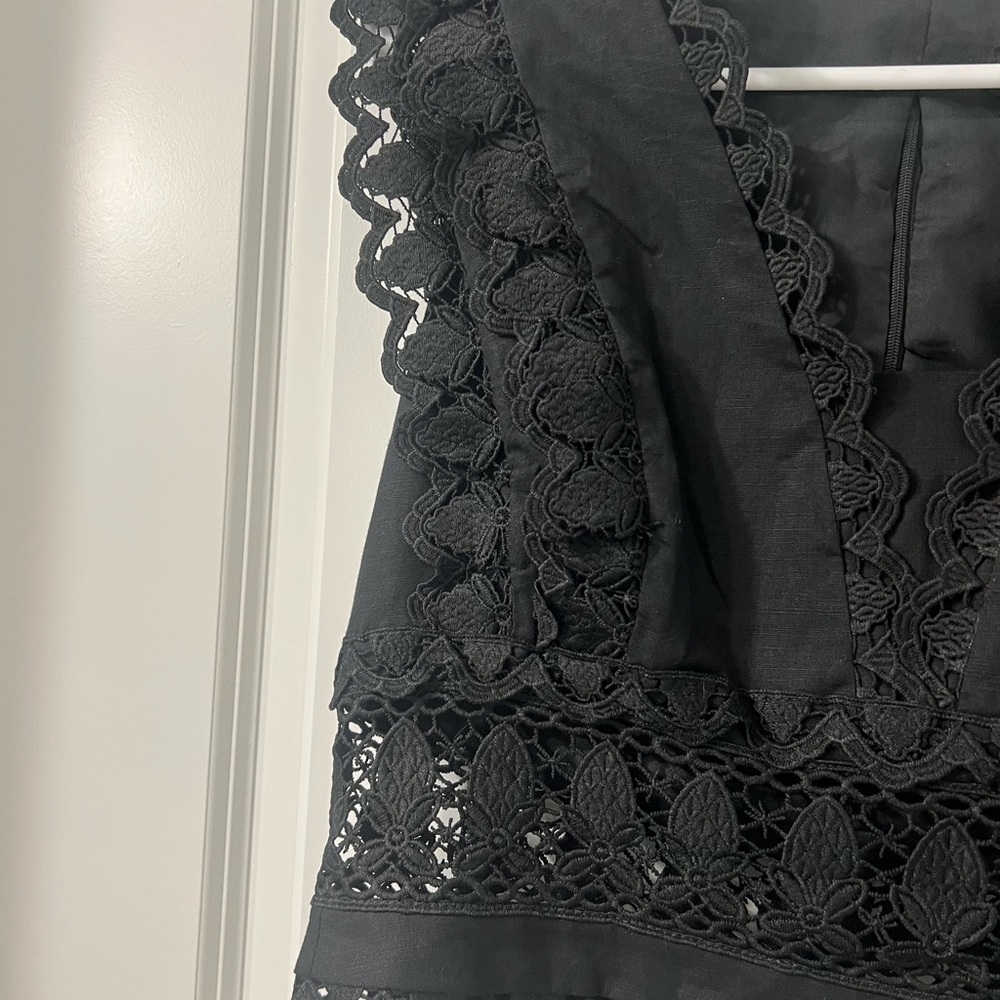 Endless Rose Black Neck Lace Crop Top✨Final Drop✨ - Picture 3 of 9